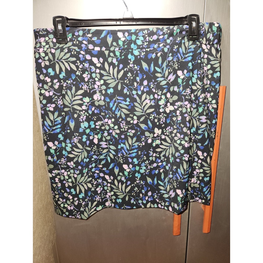 NWT J Jill Fit Boho Skirt Water Vine Design Size Large TALL Stretchy